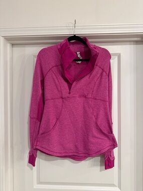 lululemon athletica Fuchsia Quarter-Zip Pullover